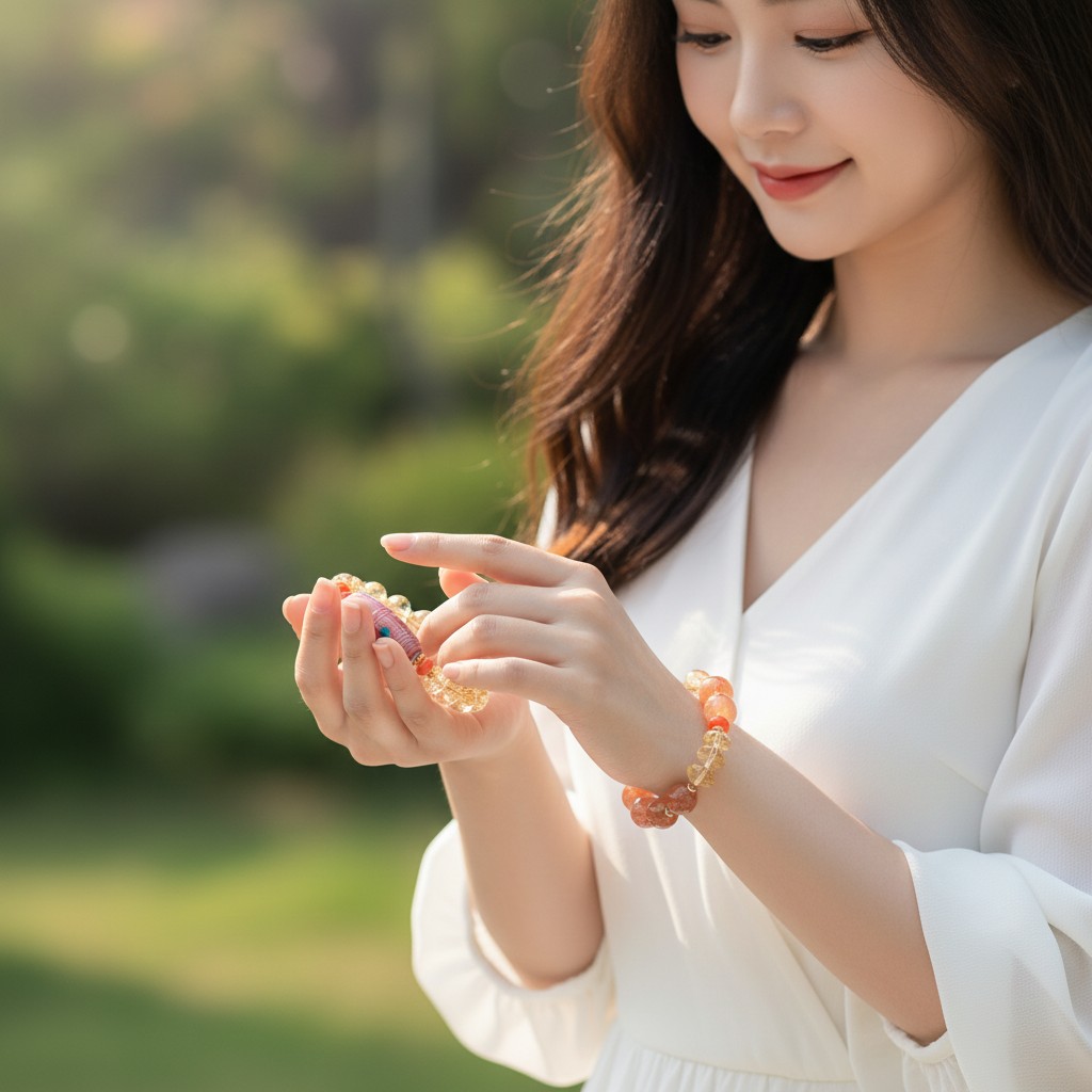 Crystal Bead Bracelet – Natural Crystal Jewelry for Women