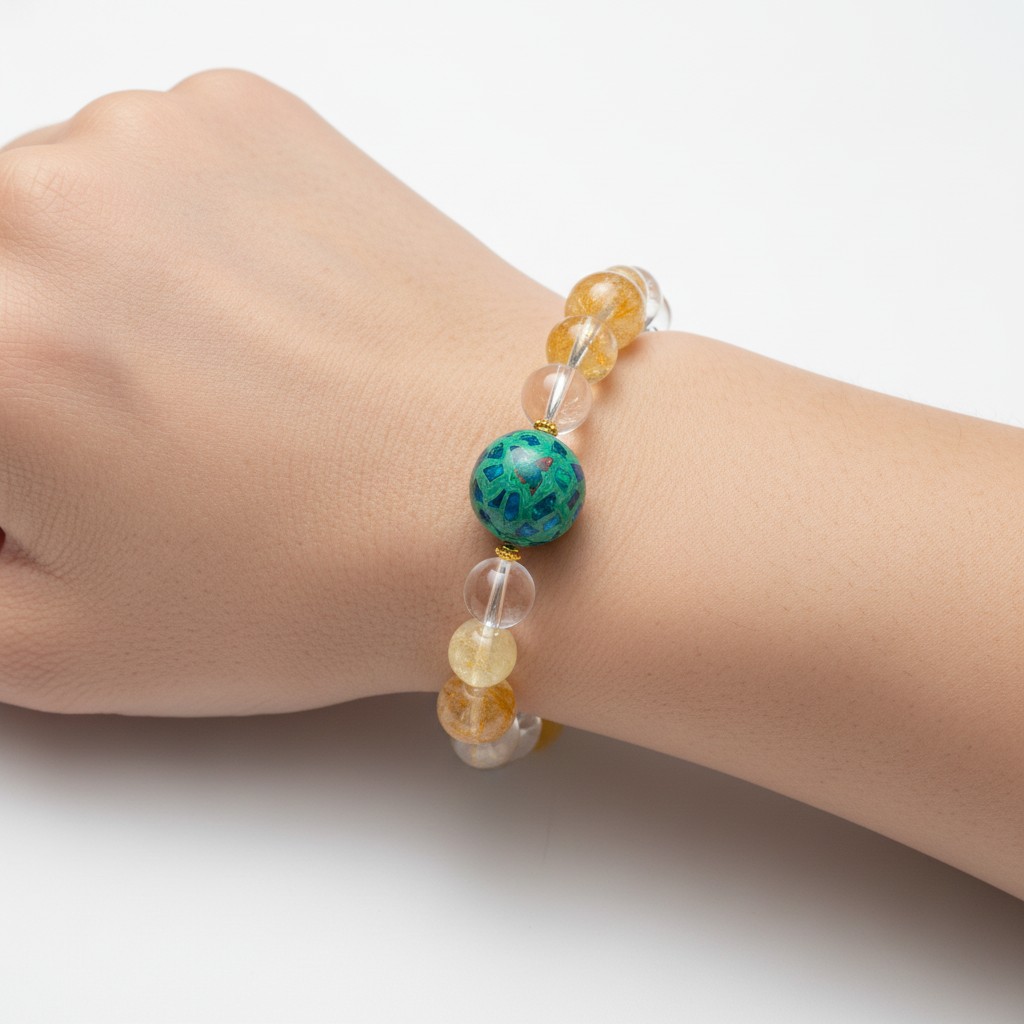 Women’s Crystal Bracelet – Elegant Natural Crystal Bead Bracelet
