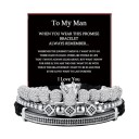 3pcs-round Silver (to my man)