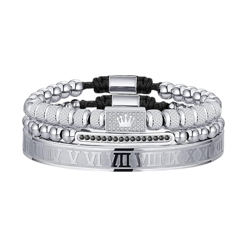 Men's Gold Plated Stacking Bracelet