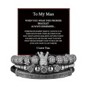 3pcs-round Black(to my man)