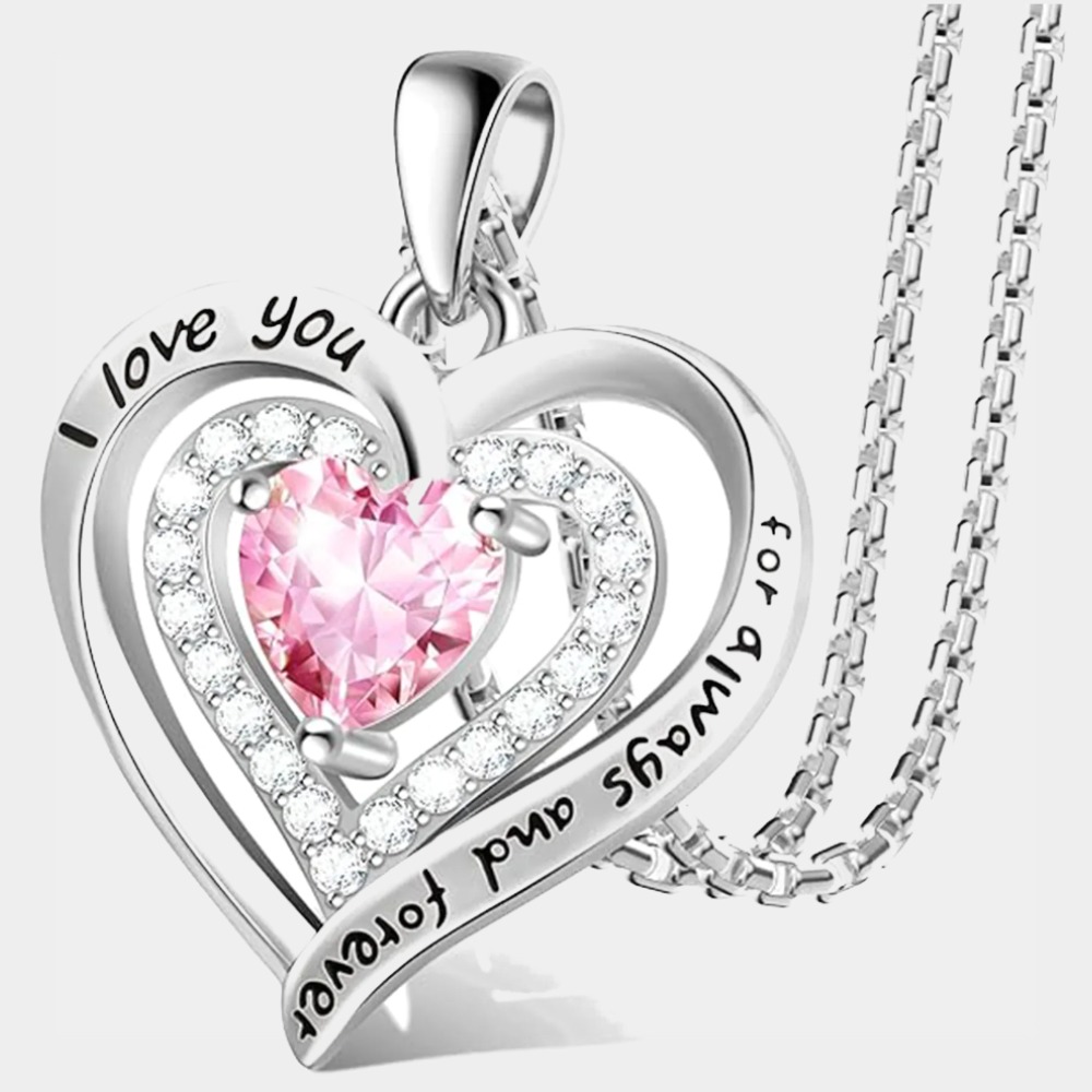 October Opal Sterling Silver Necklace – Birthstone Gift for Mom