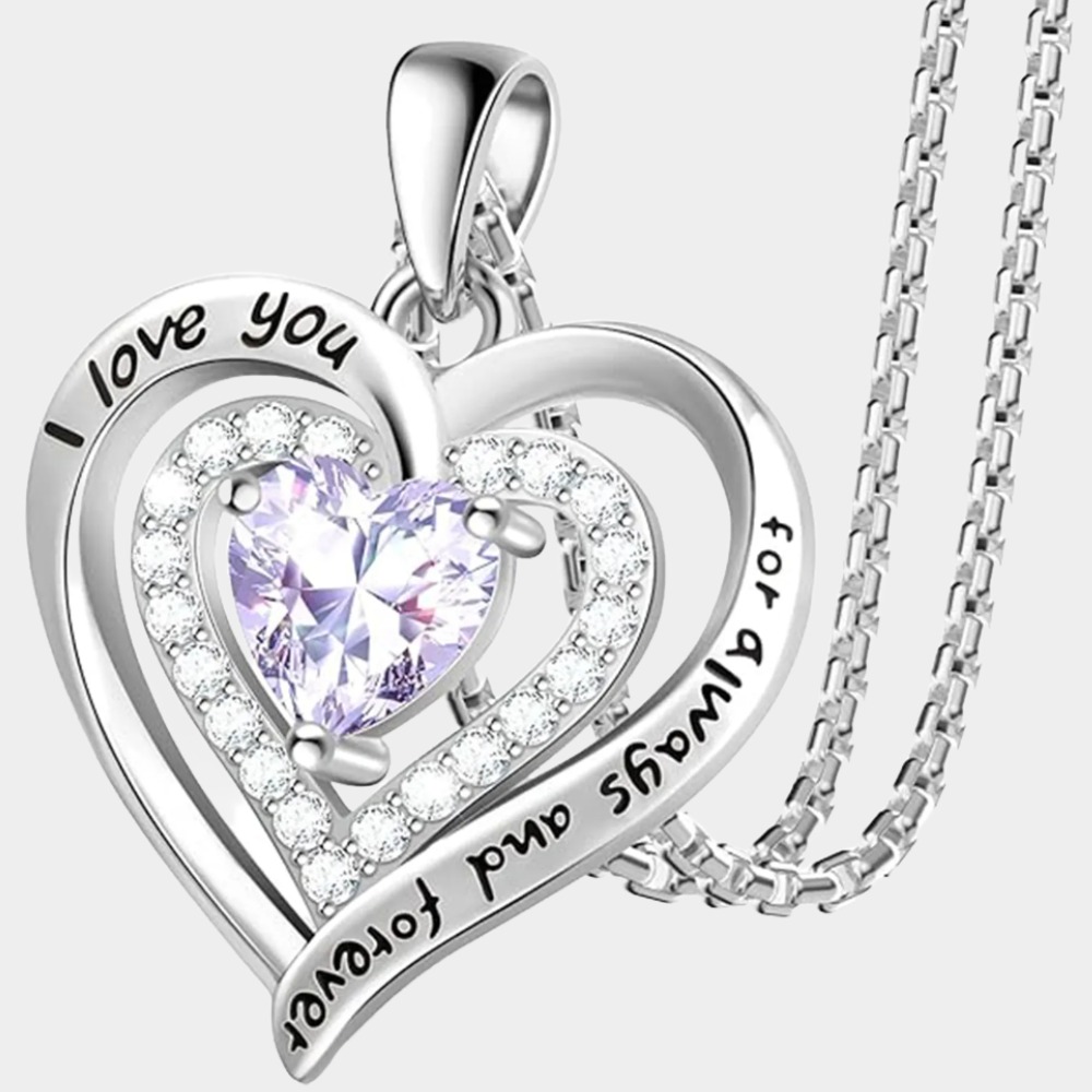 June Birthstone 925 Sterling Silver Birthstone Necklace,Mom Birthday Valentines Mothers Day Gifts