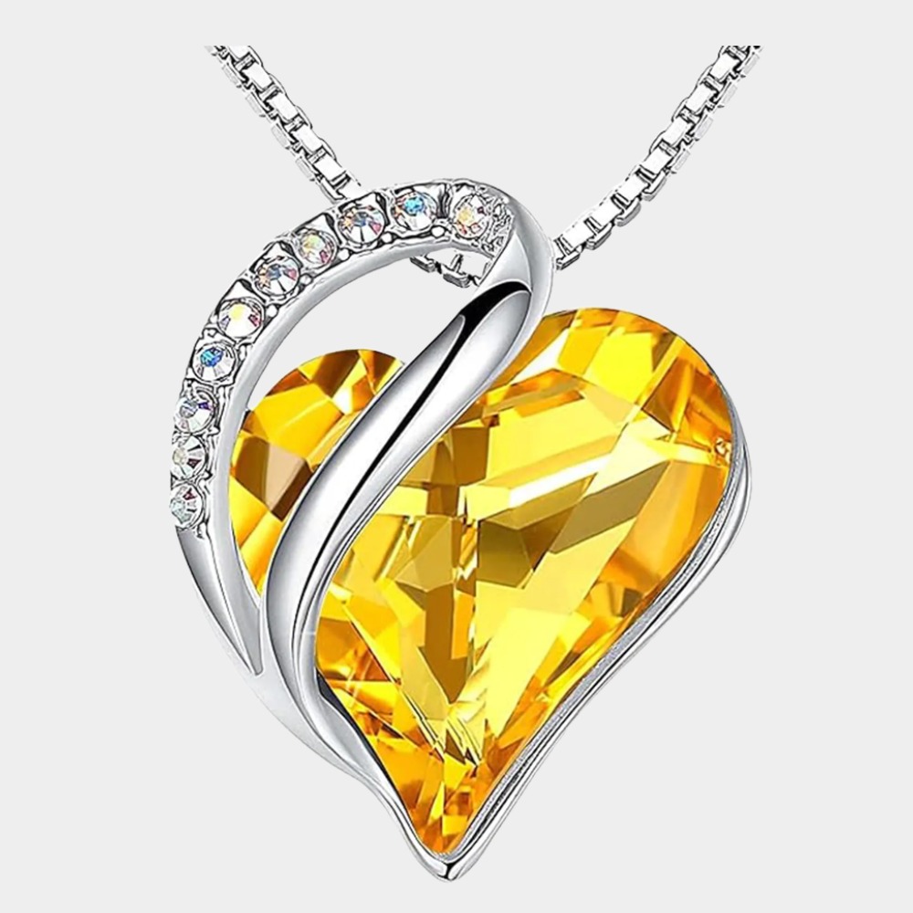 November  Birthstone Birthstone Pendant Necklace-Sagittarius Birthstone-Birthstone Jewelry