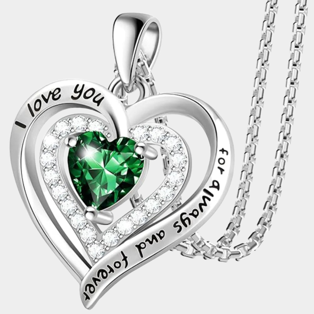 May Birthstone 925 Sterling Silver Birthstone Necklace,Mom Birthday Valentines Mothers Day Gifts