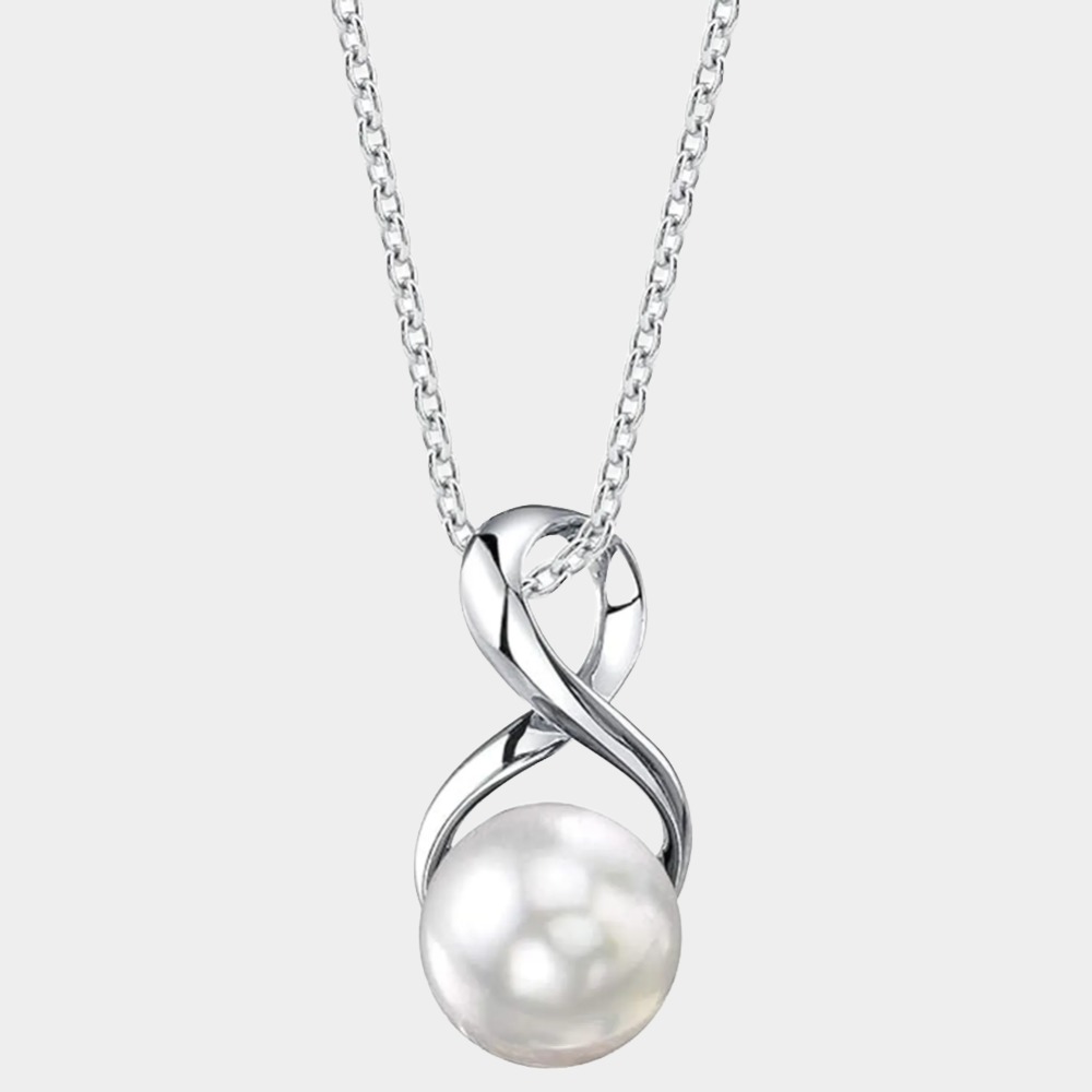 Freshwater Pearl Pendant Necklace for Women-Birthstone Jewelry