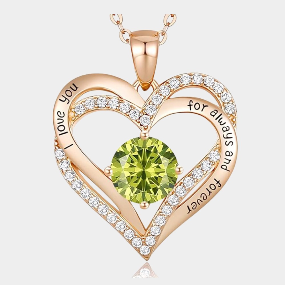 August  Birthstone Birthstone Pendant Necklace-gemini birthstone-Birthstone Jewelry