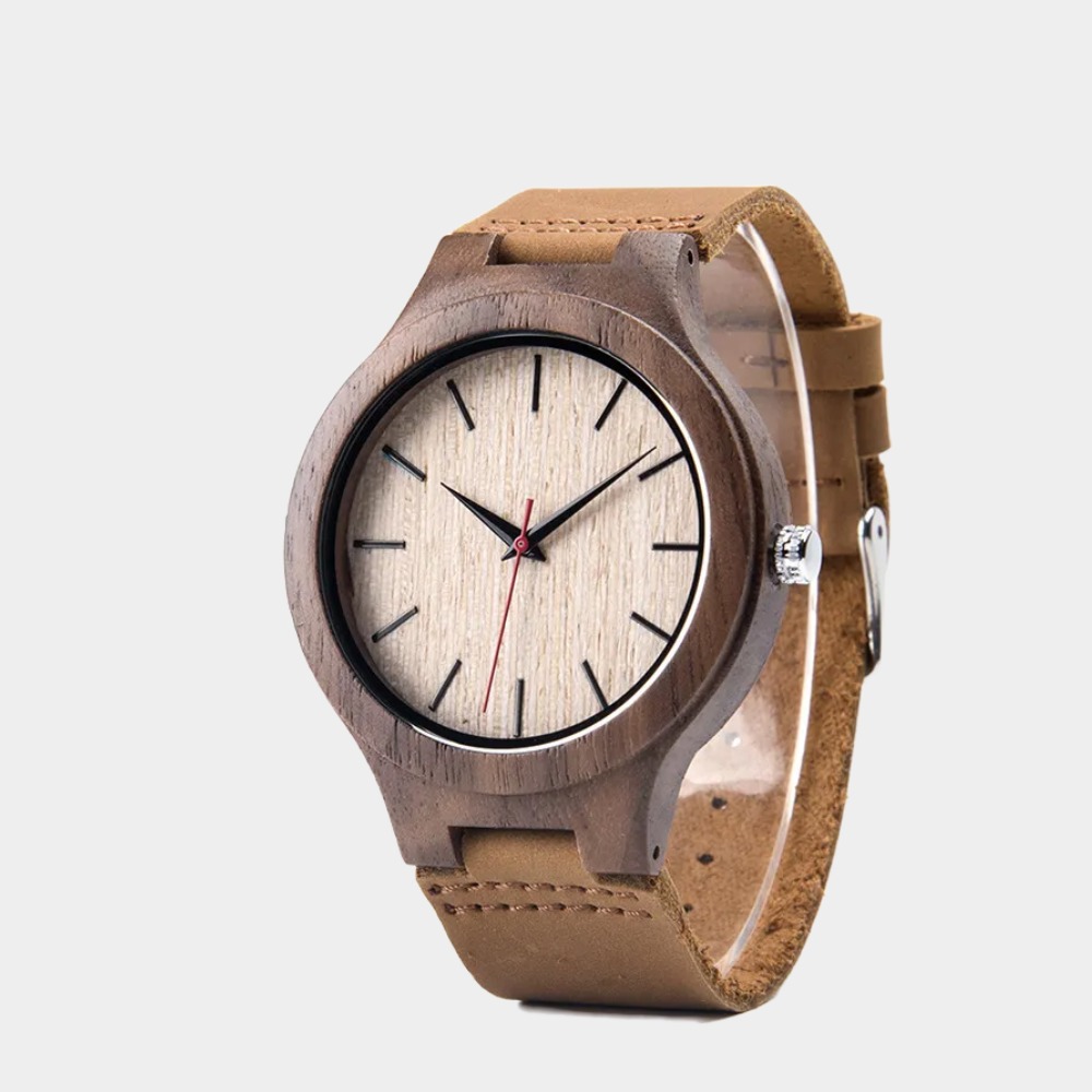 Men's Wooden Watch-Birthstone Jewelry