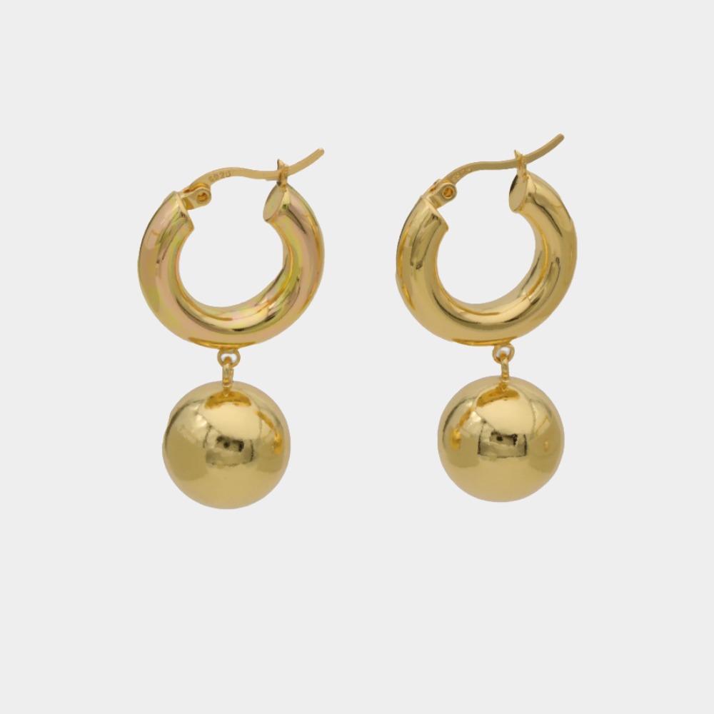 Circle Pendant, Ball Back Earrings-Permanent Jewelry