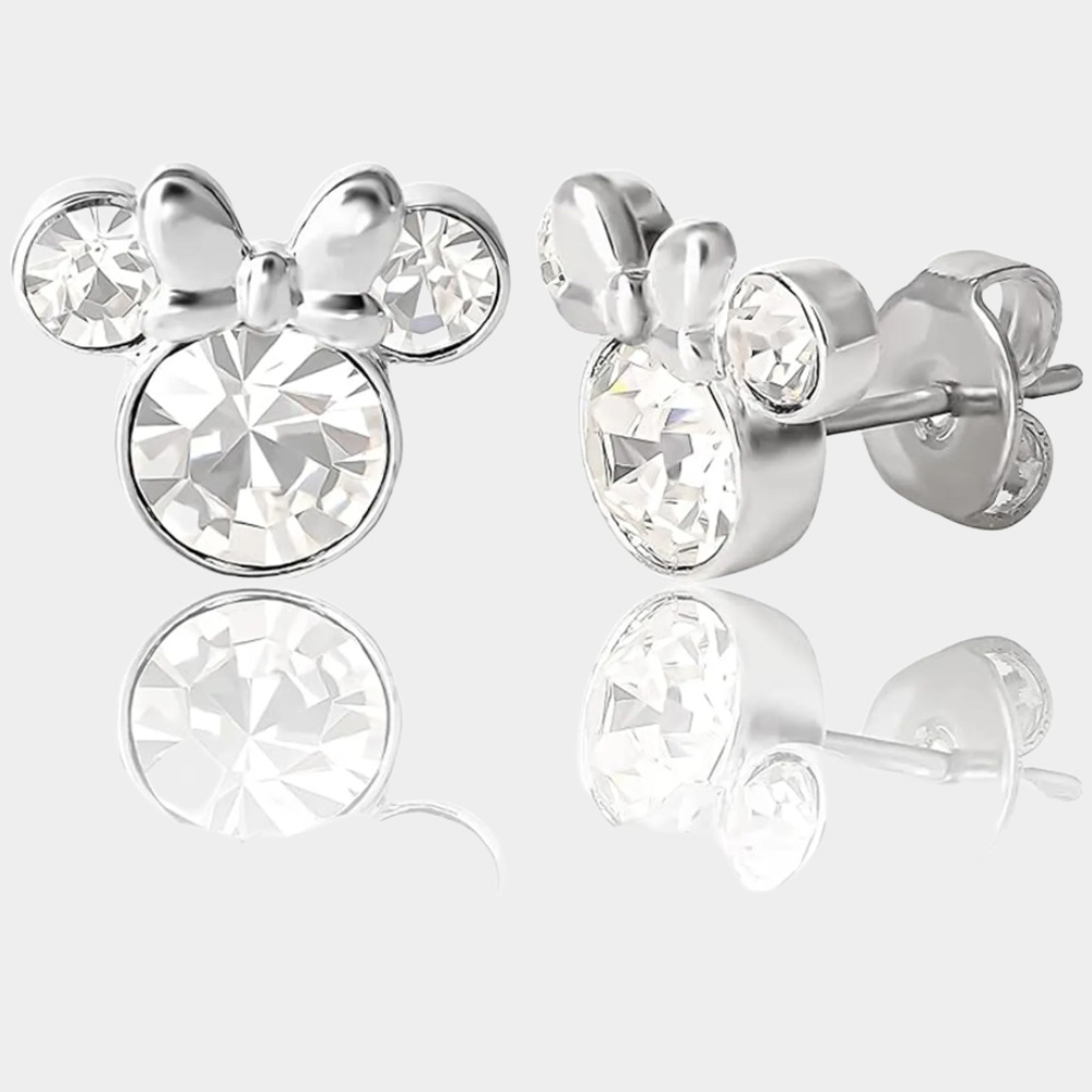Disney Earrings April Birthstone Minnie Mouse Birthstone Earrings-Birthstone Jewelry