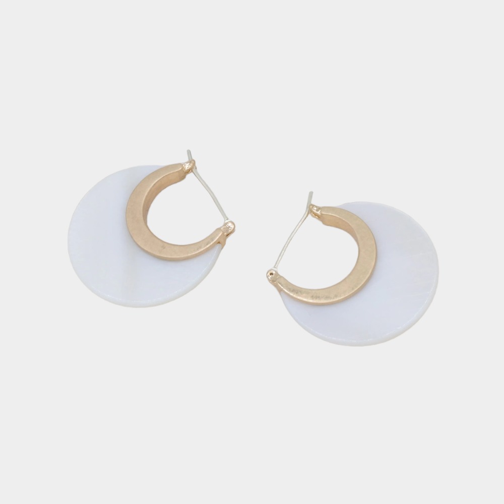 S925 Silver Needle Natural White Butterfly Earrings, Retro Cold Earrings-Birthstone Jewelry