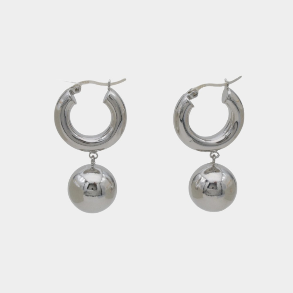 Circle Pendant, Ball Back Earrings-Permanent Jewelry