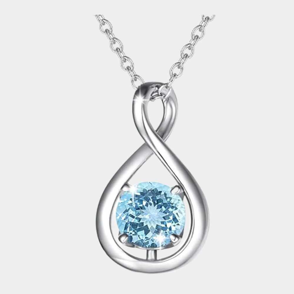 March Birthstone Birthstone Necklaces-Pisces Birthstone-Birthstone Jewelry
