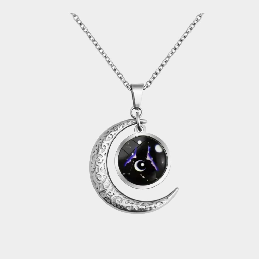 Gemini Pendant Starry Night Necklace-Birthstone Jewelry