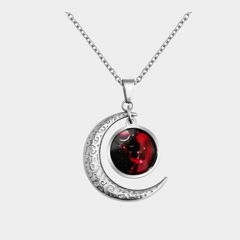 Virgo Pendant Starry Night Necklace-Birthstone Jewelry