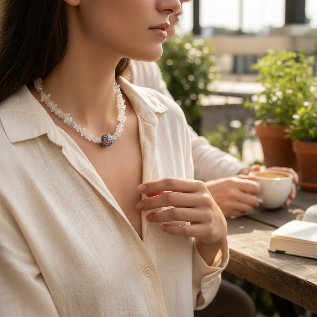 Natural Crystal Necklace – Genuine Healing Crystal Pendant Jewelry