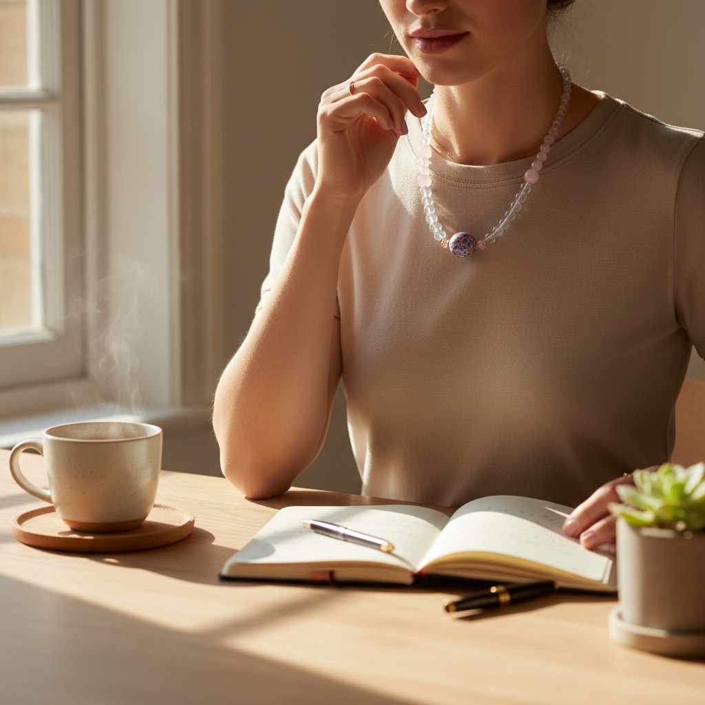 Crystal Necklace – Elegant Natural Crystal Pendant Jewelry