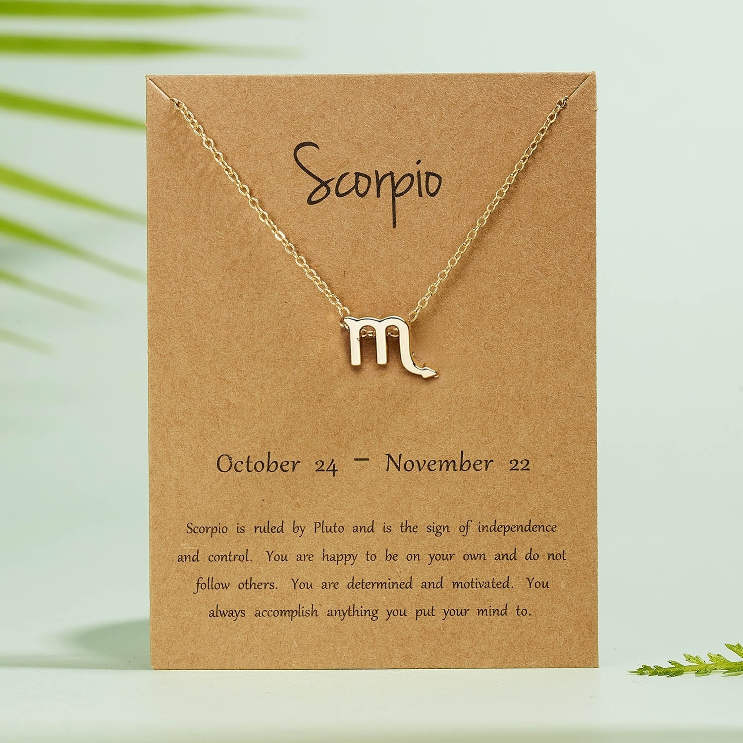 Zodiac Necklace – Creative Symbol Astrology Pendant Necklace