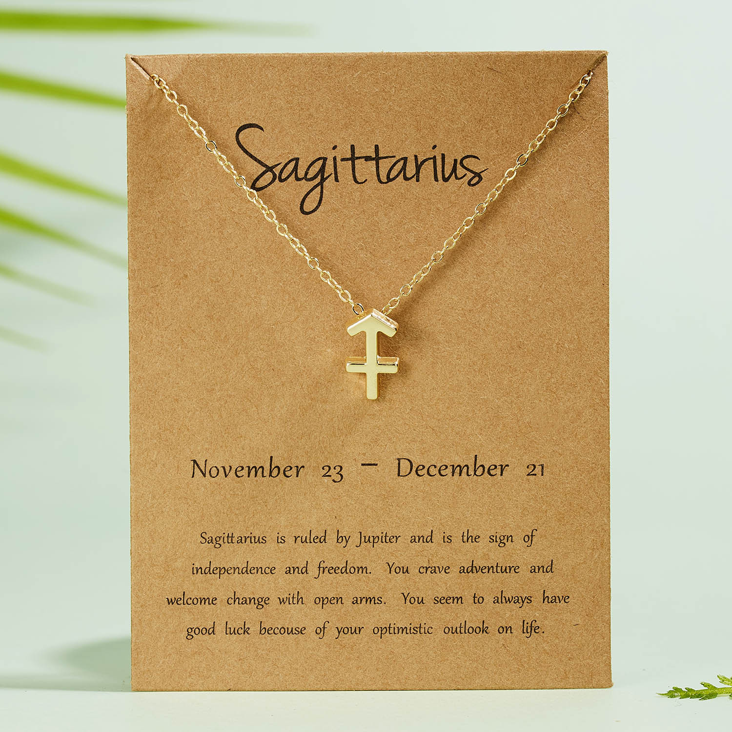 Zodiac Necklace – Creative Symbol Astrology Pendant Necklace