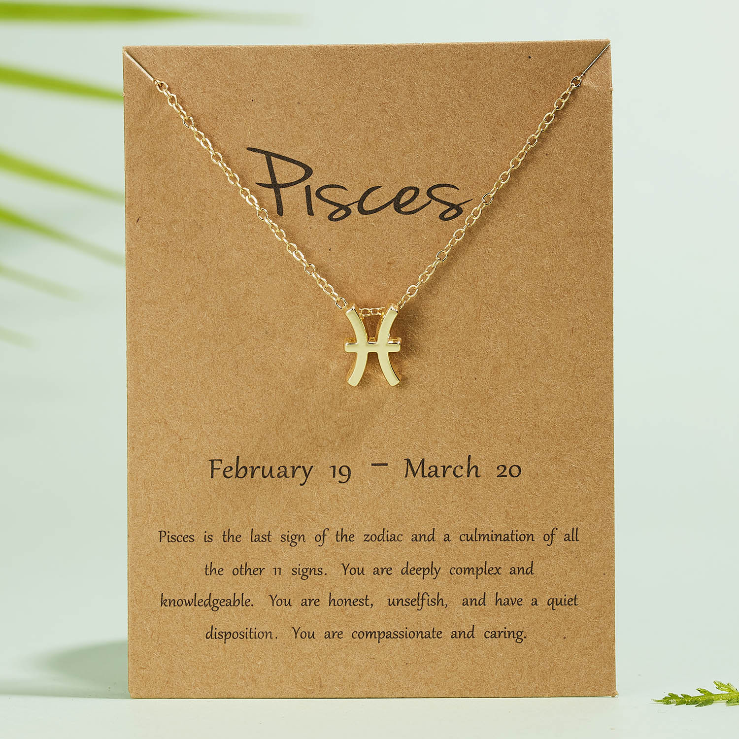 Zodiac Necklace – Creative Symbol Astrology Pendant Necklace