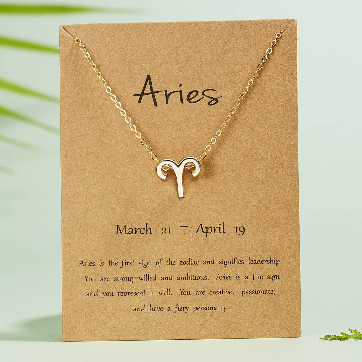 Zodiac Necklace – Creative Symbol Astrology Pendant Necklace