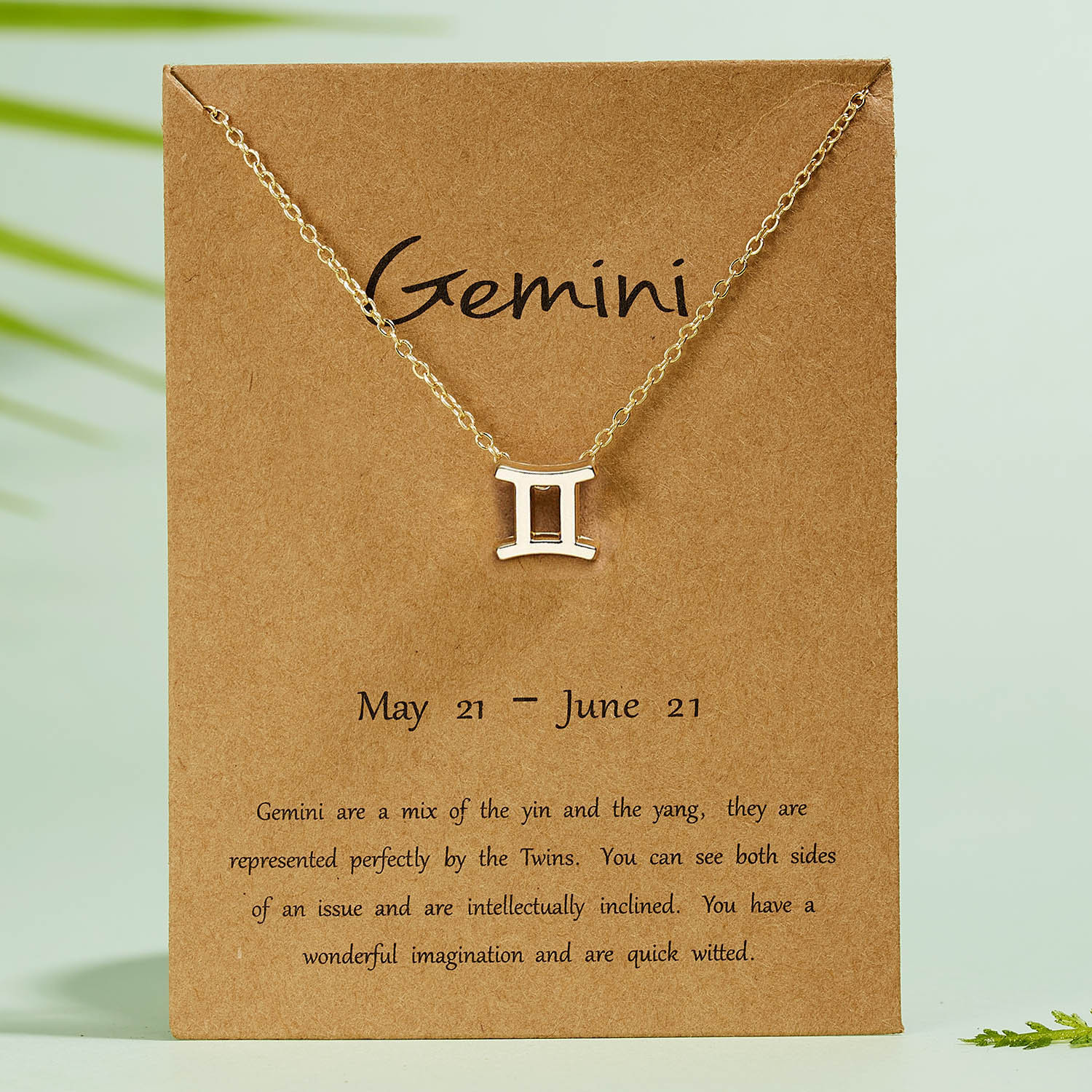 Zodiac Necklace – Creative Symbol Astrology Pendant Necklace