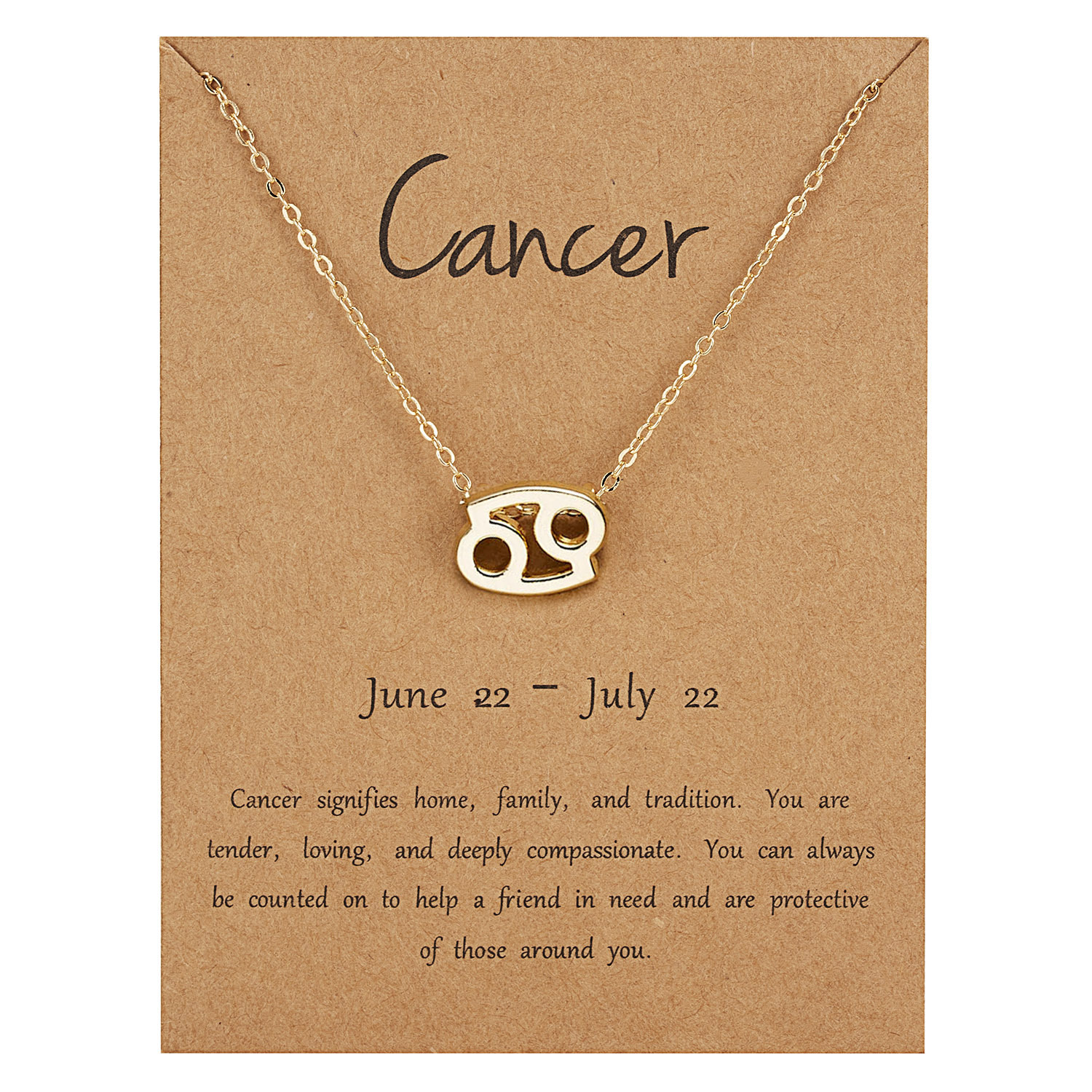 Zodiac Necklace – Creative Symbol Astrology Pendant Necklace