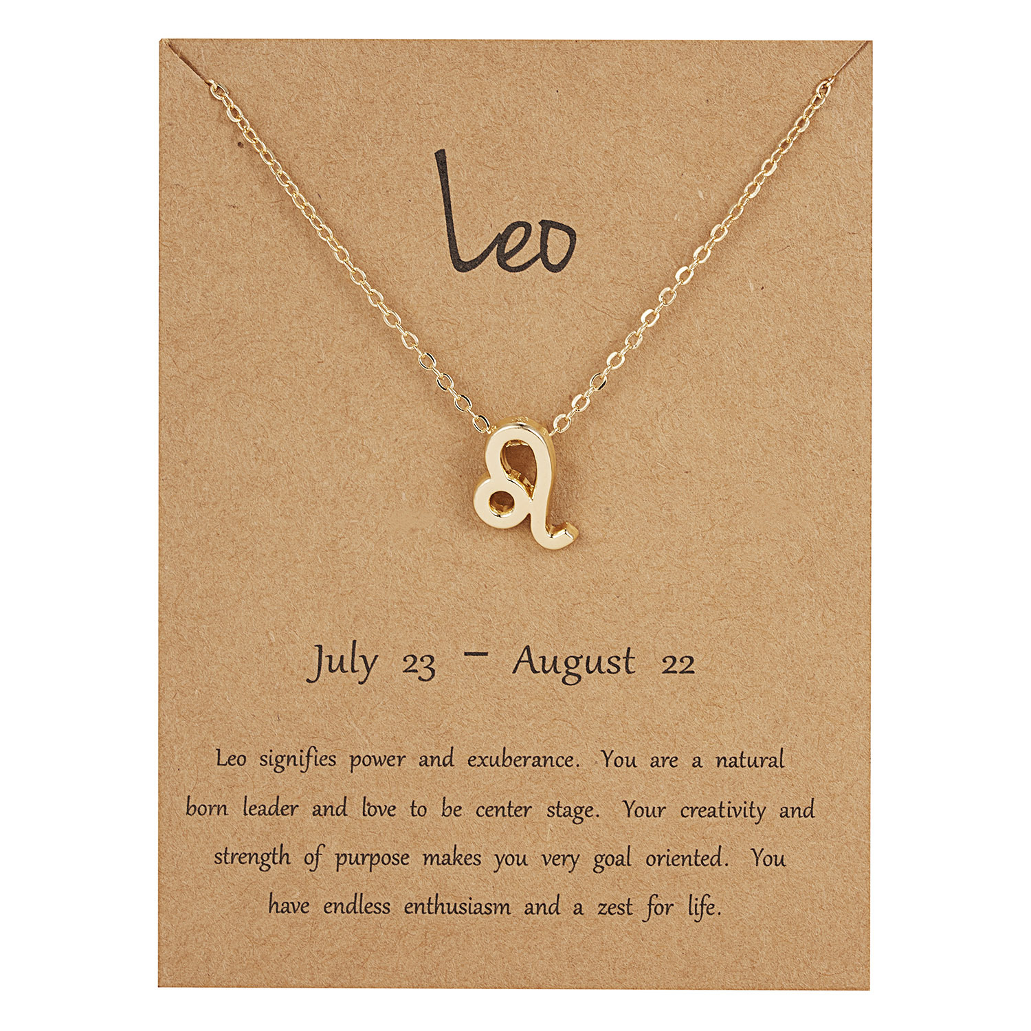 Zodiac Necklace – Creative Symbol Astrology Pendant Necklace