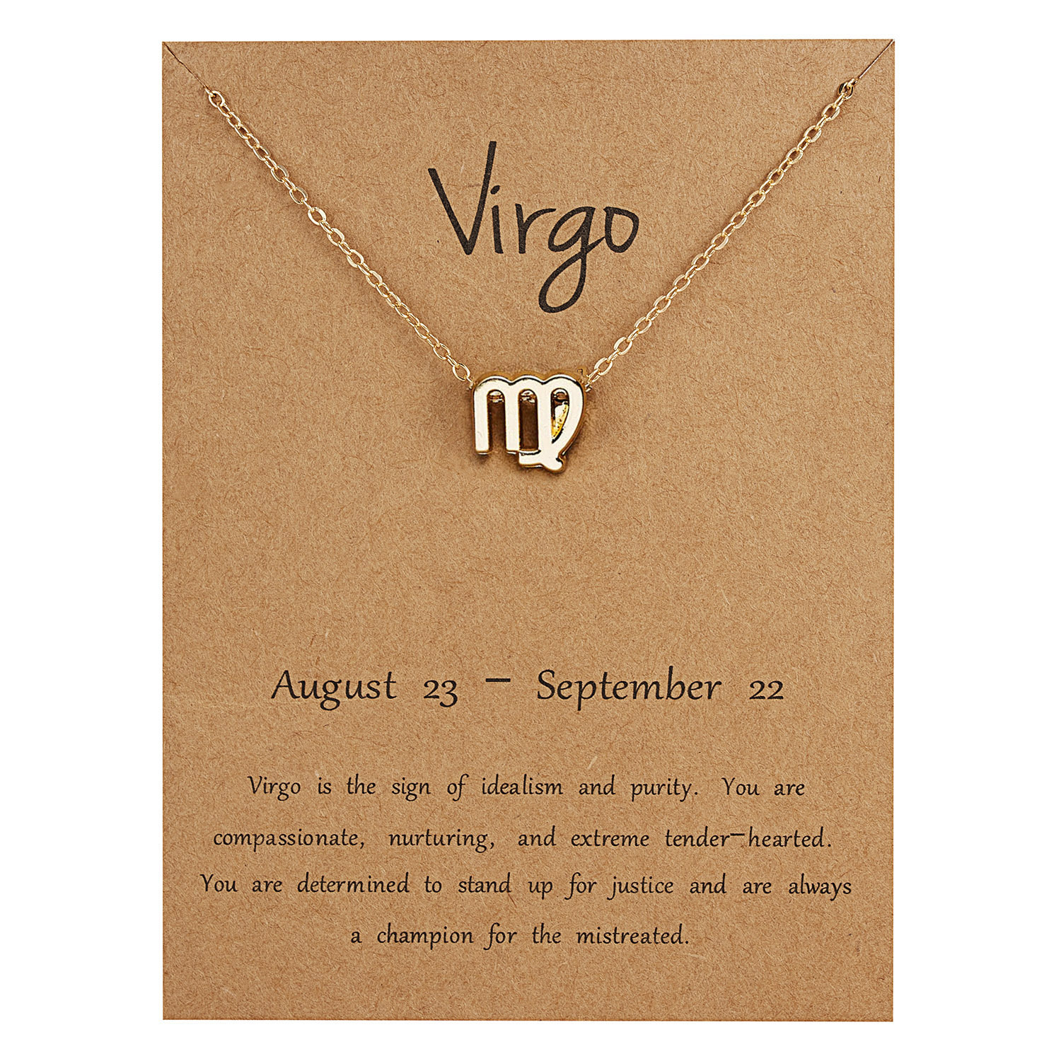 Zodiac Necklace – Creative Symbol Astrology Pendant Necklace