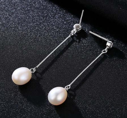 Freshwater Pearl Earrings – Elegant S925 Silver Jewelry for Women
