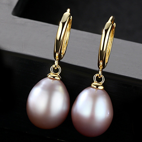 Freshwater Pearl Earrings – Elegant S925 Sterling Silver Earrings for Women