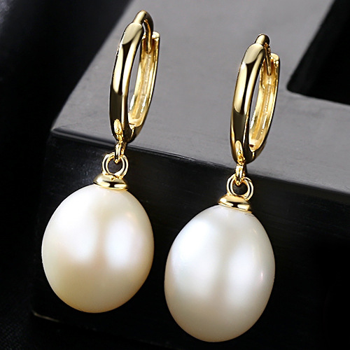 Freshwater Pearl Earrings – Elegant S925 Sterling Silver Earrings for Women
