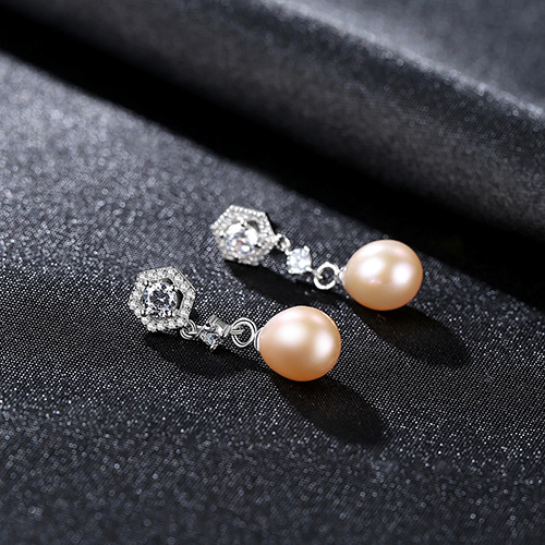 S925 Silver Freshwater Pearl Earrings for Women – Elegant Pearl Jewelry