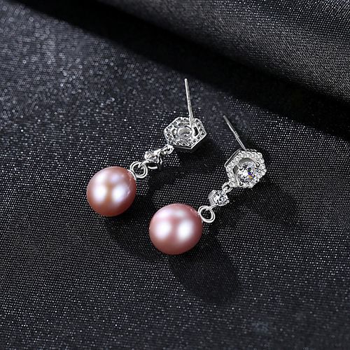 S925 Silver Freshwater Pearl Earrings for Women – Elegant Pearl Jewelry