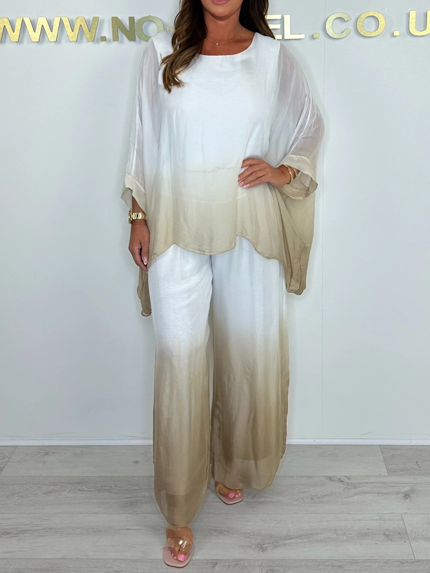 Silk Mix Dip Dye Floaty Two Piece Set (Buy 2 Free Shipping)