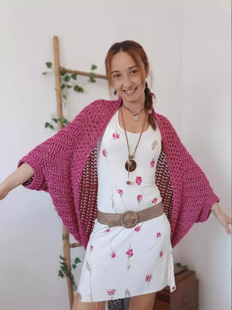 Cozy Crochet Cocoon Shrug Boho Cardigan (Buy 2 Free Shipping)