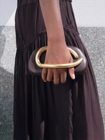 Gold Handle Clutch Purses PU Leather Bags (Buy 2 Free Shipping)