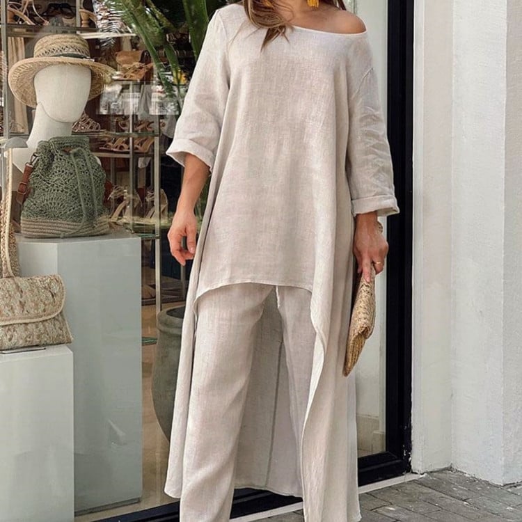 Last Day Promotion 49% OFF🔥Linen Fashionable Casual Suit(Buy 2 Free Shipping)