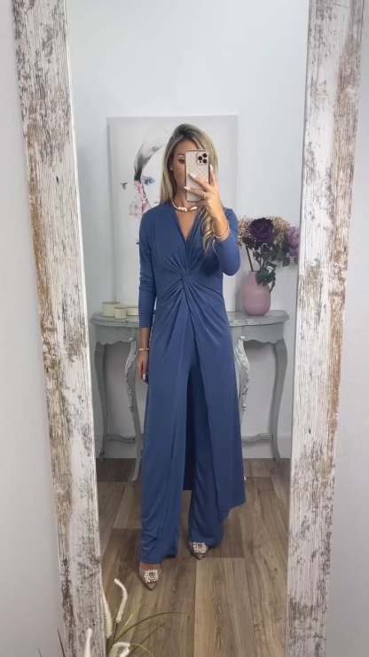 2 Pieces Suit With Long Top Matching Trouser(Buy 2 Free Shipping)