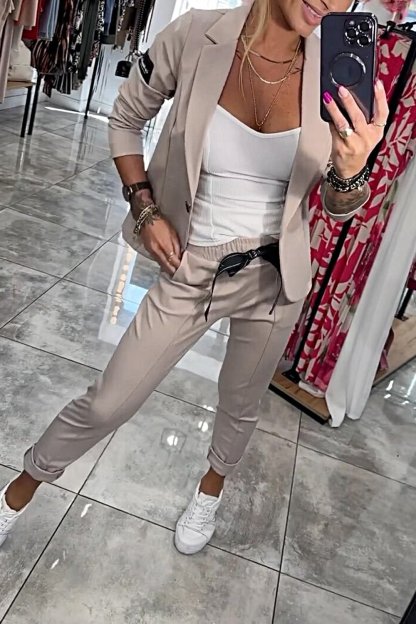 Women's Top Jacket & Elastic Pants Two-piece Set✨Buy 2 Sets Free Shipping