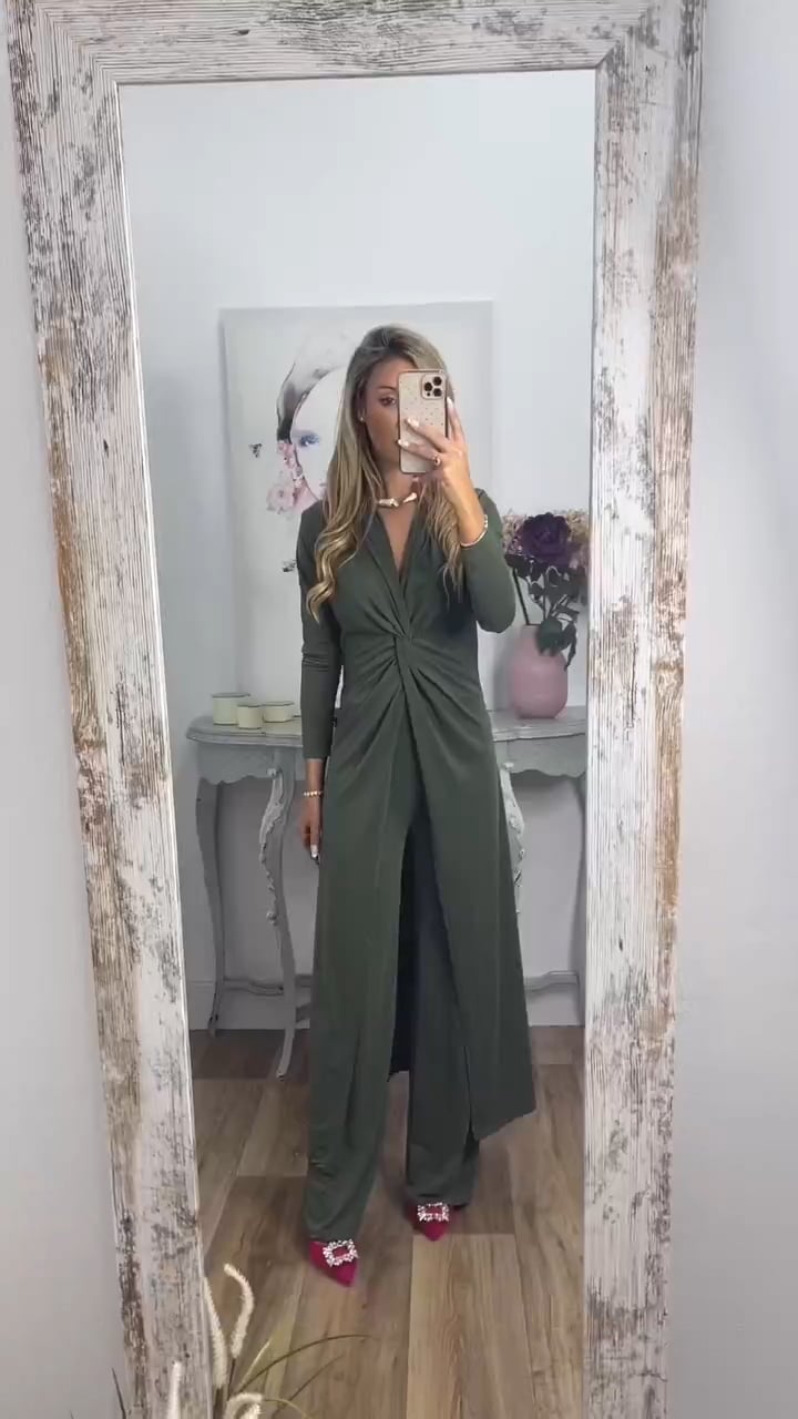 2 Pieces Suit With Long Top Matching Trouser(Buy 2 Free Shipping)