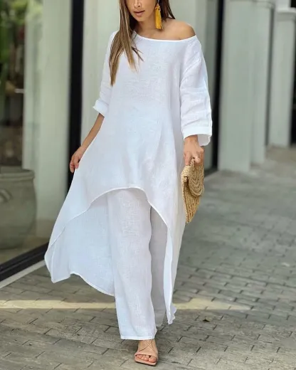 Linen Fashionable Casual Suit(Buy 2 Free Shipping)