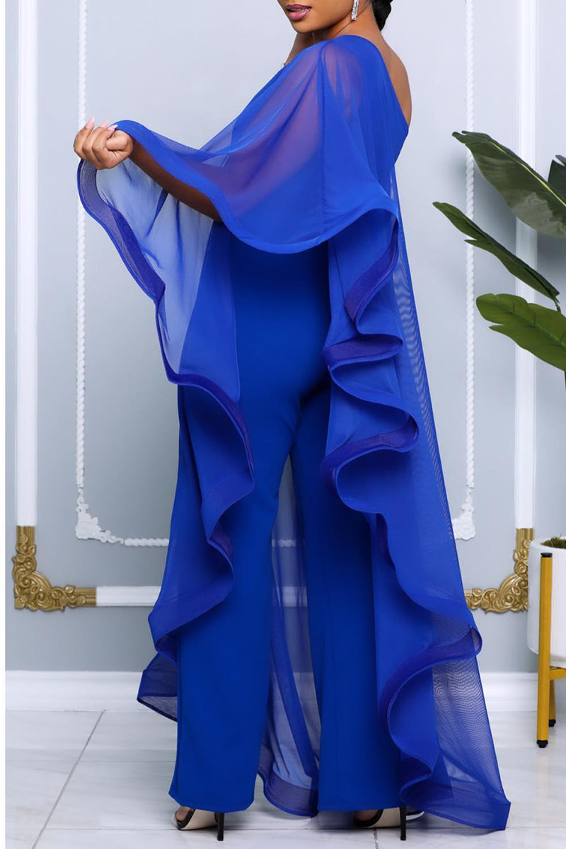 Elegant One Shoulder Ruffled Jumpsuits (Buy 2 Free Shipping)