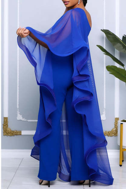 Elegant One Shoulder Ruffled Jumpsuits (Buy 2 Free Shipping)