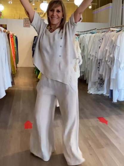 Last Day Promotion🔥Women's Linen Casual Suit(Buy 2 Free Shipping)