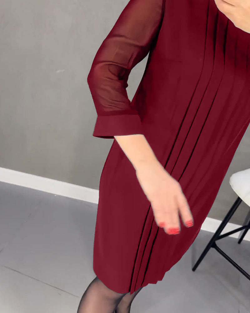 MARGOT™ - Elegant Pleated Dress