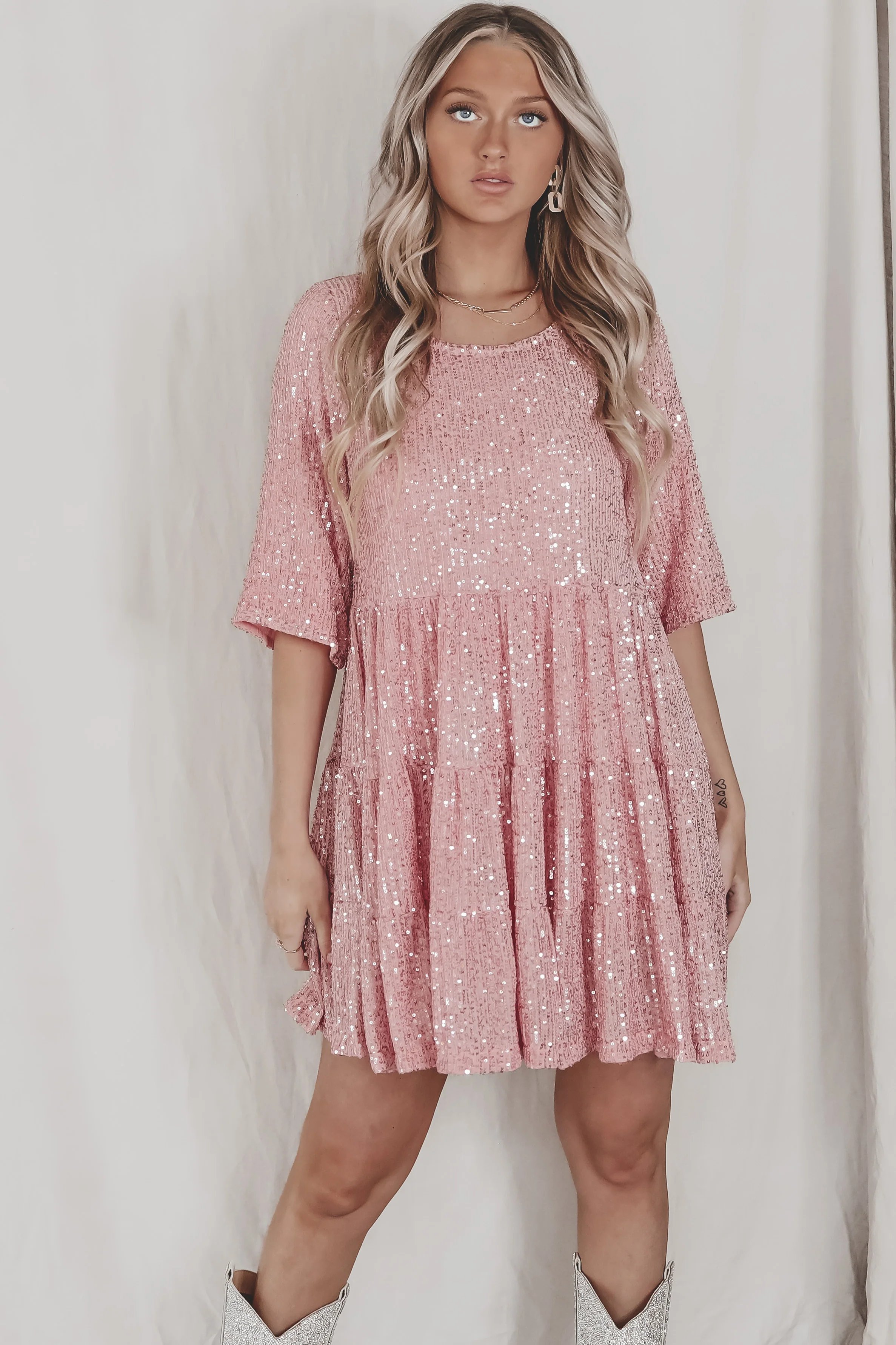 2024 Hot Sale✨Sequin Baby Doll Dress❤️Buy 2 Free Shipping