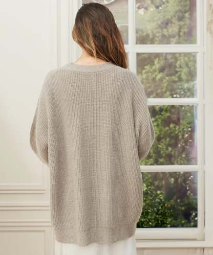 V Neck Knit Cardigan (Buy 2 Free Shipping)