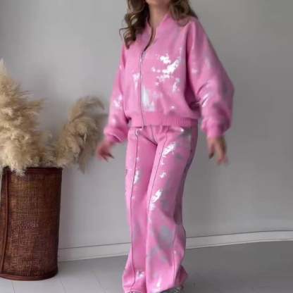 Silver Printed Elegant Outfit (Buy 2 Free Shipping)