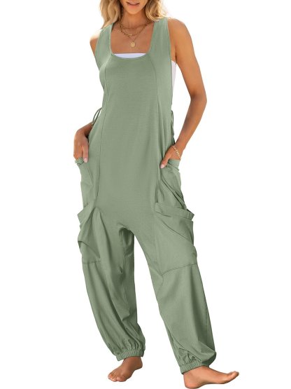 2024 Hot Sale❤️Sleeveless Baggy Harem Jumpsuits (Buy 2 Free Shipping)